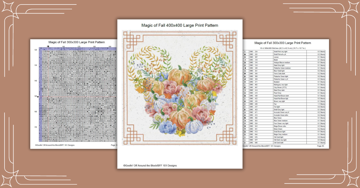 Free Magic of Fall Cross Stitch Pattern