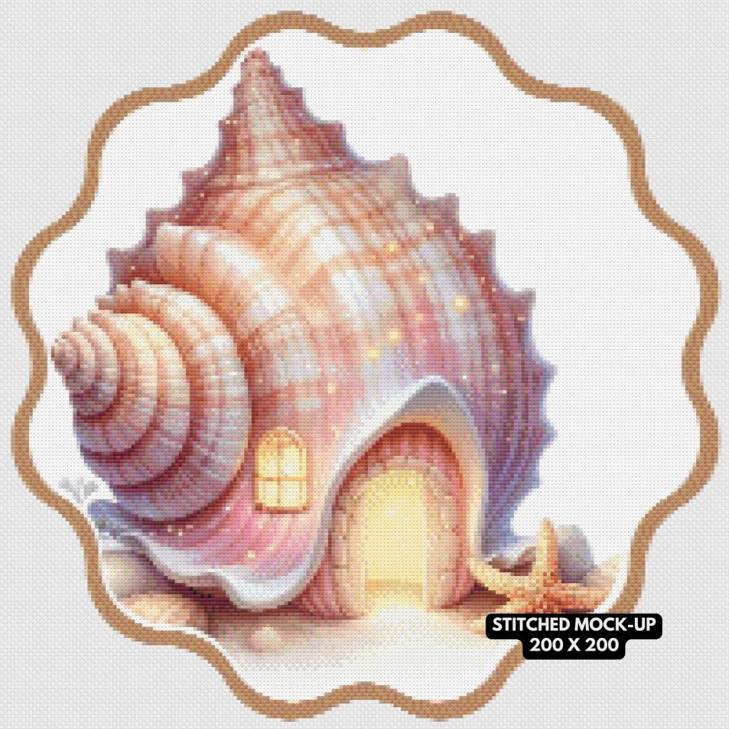 Beach Front Fairy Hunt 04 200x200 Free Cross Stitch Pattern Mockup Image