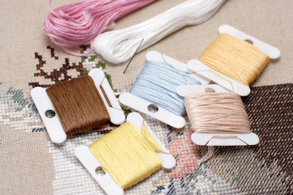 Organize your cross stitching space and setup to fit more crafting into your hectic schedule.  