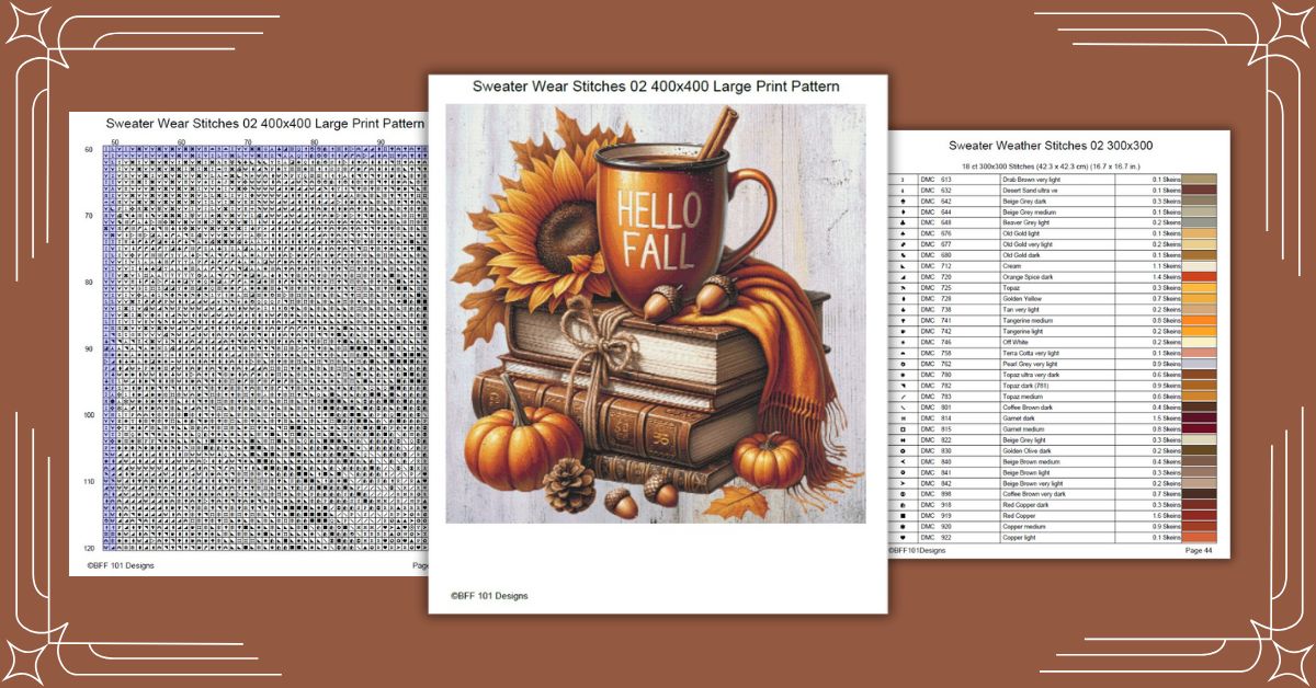 Sweater Weather 02 Free Cross Stitch Pattern