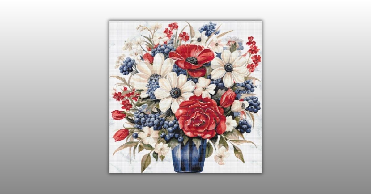 Summer Floral Patriotic Bouquet