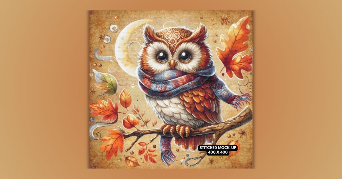 A Cozy Owl Pattern to Welcome Fall:  Whispers of Fall 36